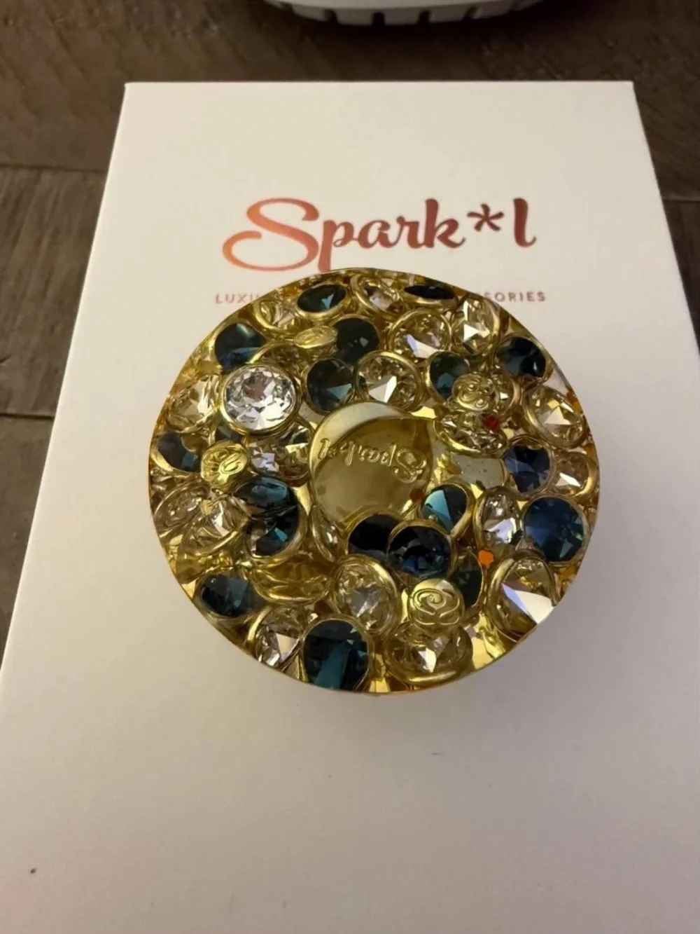 Spark*l XL Pop-Socket - Montana, Clear Crystals